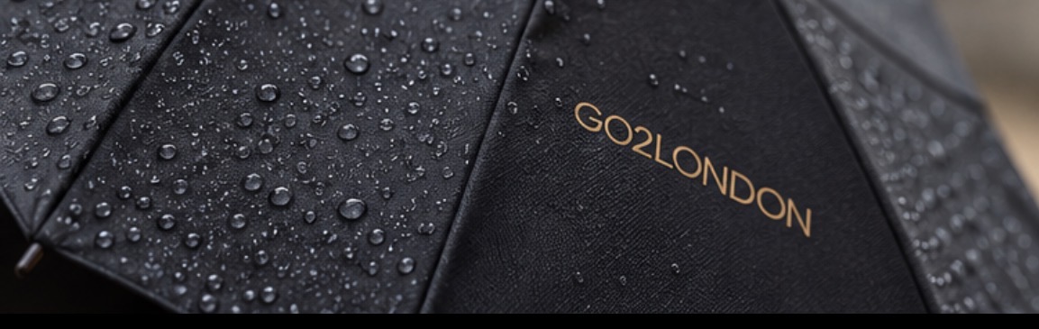 Go2London bespoke branded hotel umbrella